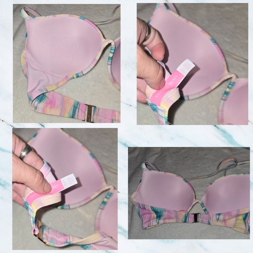 ❤️ Victoria's Secret Multicolor Bikini Sz 34D & M - Picture 4 of 15